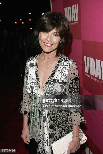 Actress Adrienne Barbeau arrives at the opening night of Eve Ensler's "The Good Body" at the Wadsworth Theatre on February 1, 2006 in Los Angeles,...