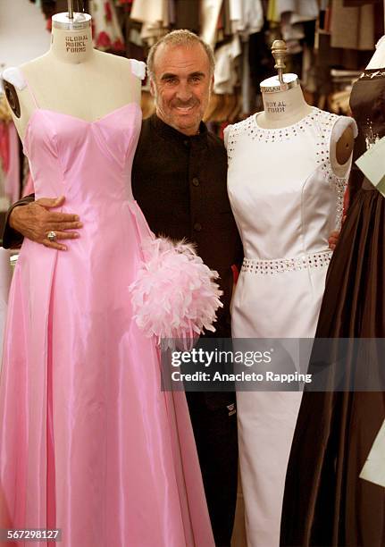 Designer Allen B. Schwartz is photographed for Los Angeles Times in 1999 in Los Angeles, California. Schwartz whose company A.B.S. Is known for...