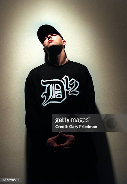 Rapper Eminem is photographed for Los Angeles Times on April 11, 2000 in Los Angeles, California. PUBLISHED IMAGE. CREDIT MUST READ: Gary...