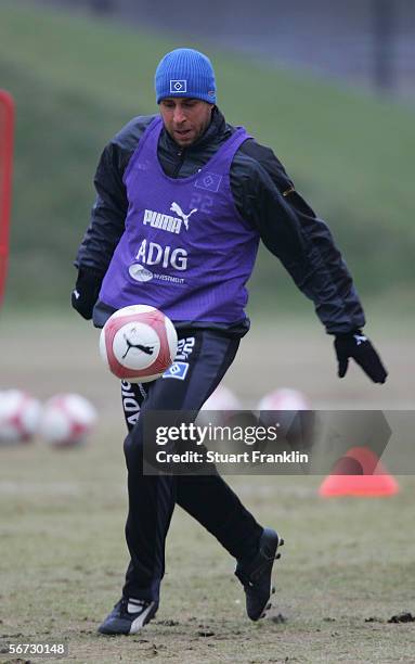 Stefan Beinlich during the training session of Hamburger SV on February 2, 2006 in Hamburg, Germany.