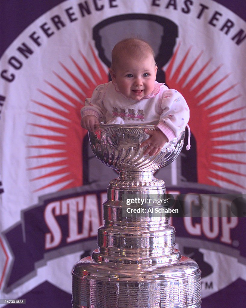 ME.stanley.cup.kid.0302.AS––ANAHEIM––Seven month–old Holly Woodward,  News Photo - Getty Images