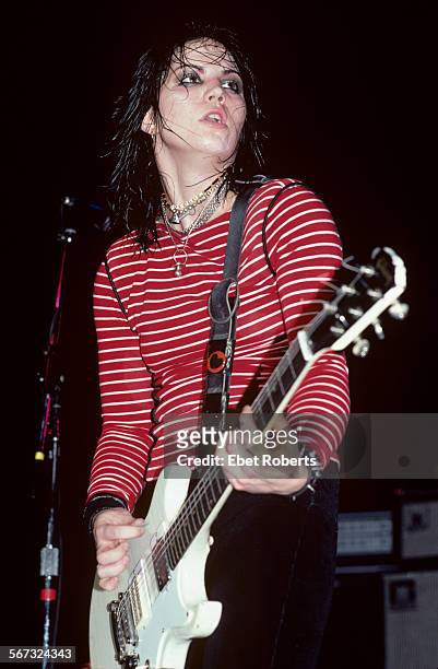 Joan Jett at the Capitol Theater in Passaic, New Jersey on April 11, 1981.