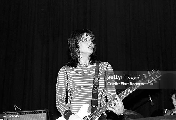 Joan Jett at the Capitol Theater in Passaic, New Jersey on April 11, 1981.