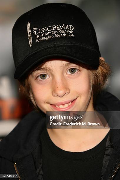 Actor Jimmy Bennett arrives at Warner Bros. Premiere of the film "Firewall", held at the Grauman's Chinese Theatre on February 2, 2006 in Hollywood,...