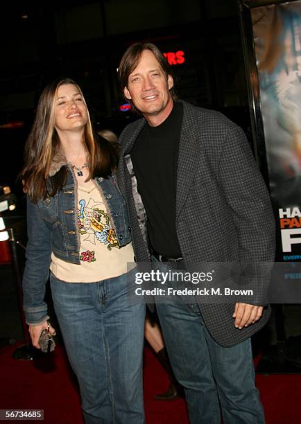 Actor Kevin Sorbo and wife Sam Jenkins arrive at Warner Bros. Premiere of the film "Firewall", held at the Grauman's Chinese Theatre on February 2,...