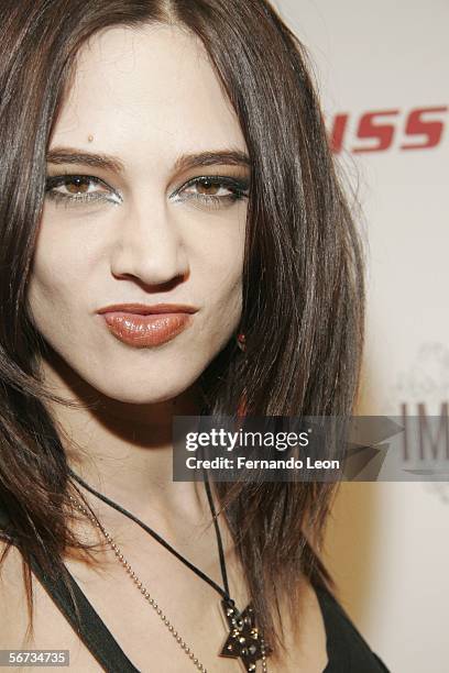 Miss Sixty spokes model Asia Argento attends the Miss Sixty after party held at Capitale on February 2, 2006 in New York City.