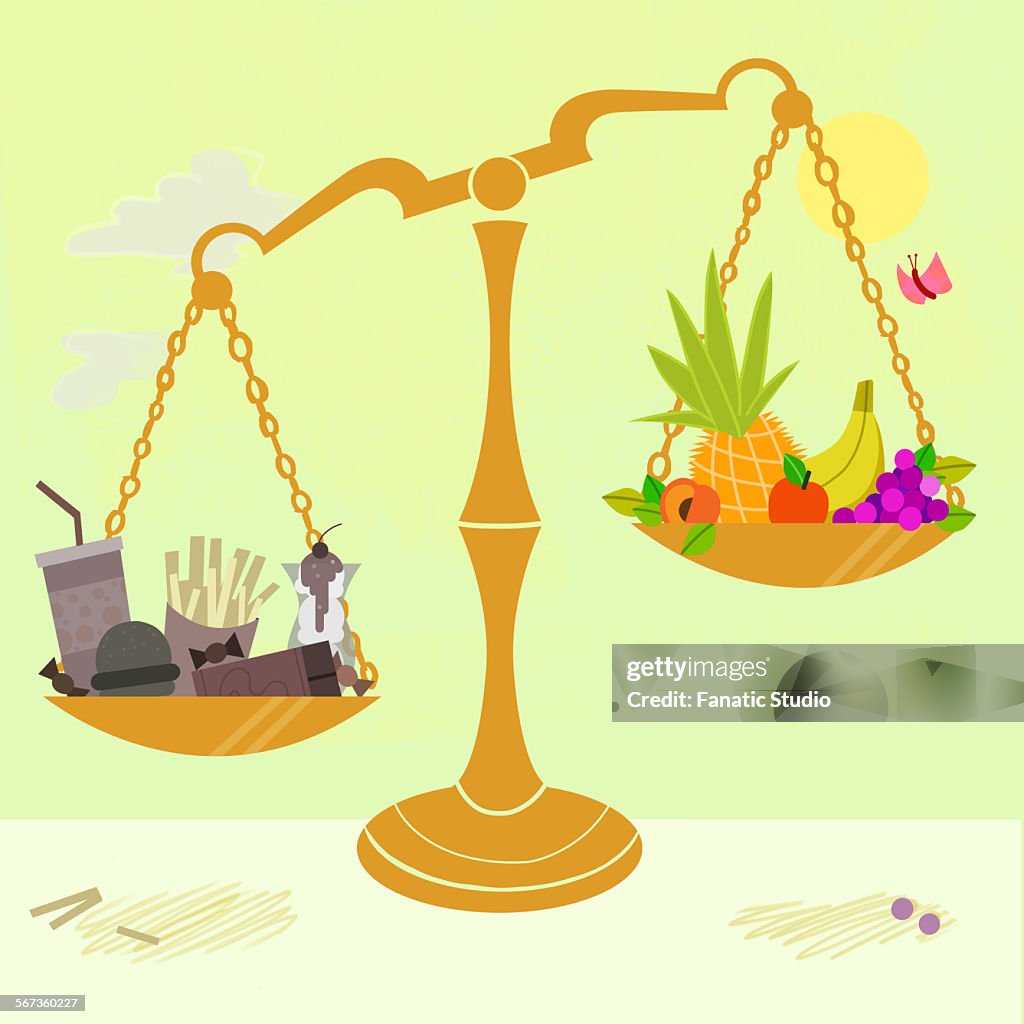 https://media.gettyimages.com/id/567360227/vector/fresh-fruits-and-junk-food-on-opposite-ends-of-weighing-scales.jpg?s=1024x1024&w=gi&k=20&c=vHPE6pp-Qb2rvvPuTj7bxy3q8DHZBB8sJWNqmdoKtV0=
