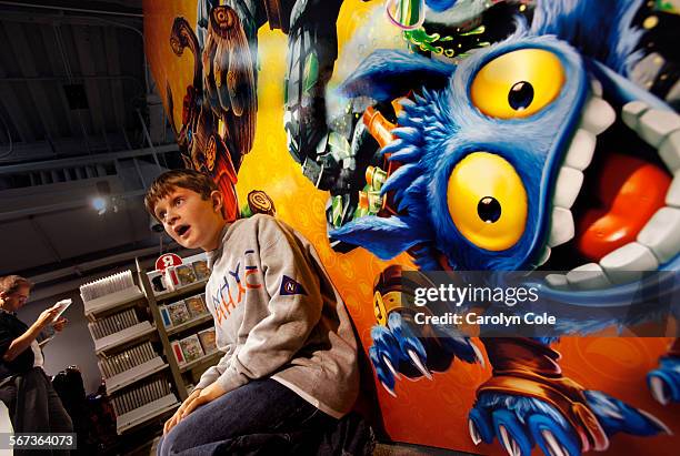 Eric Jones, age 10, from Newport Beach, CA, came to Toys R Us for the new Skylanders game called Giants. One of the characters of Skylanders Giants...