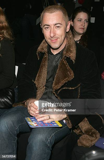 Actor Alan Cumming attends the Kenneth Cole Fall 2006 fashion show during Olympus Fashion Week at Bryant Park February 3, 2006 in New York City.