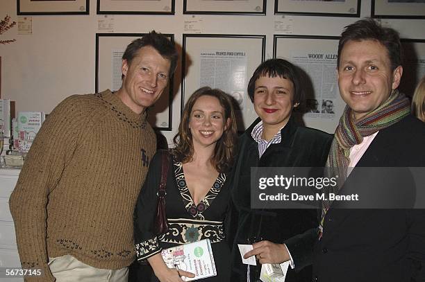 Benedict Allen, Polly Williams, Selina Blow and Charles Levenson attend The Rise and Fall of Yummy Mummy Book Launch Party at the Proud Gallary on...