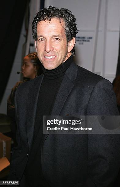 Designer Kenneth Cole poses backstage at the Kenneth Cole Fall 2006 fashion show during Olympus Fashion Week at Bryant Park February 3, 2006 in New...