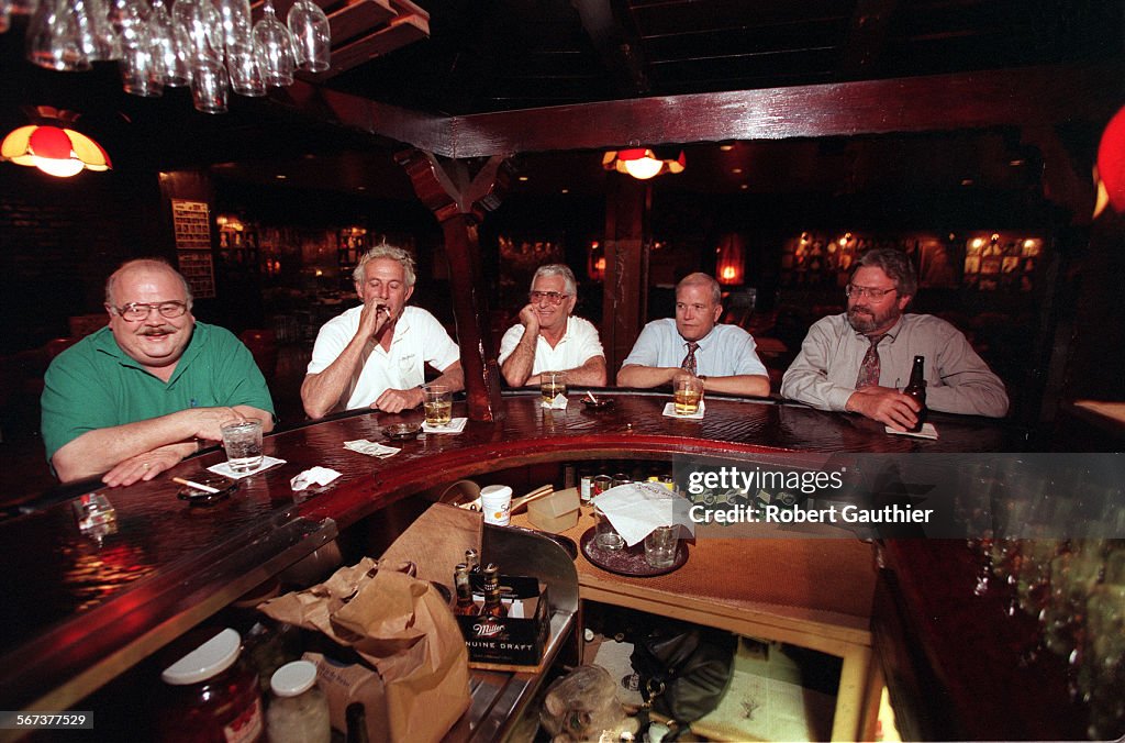 ME.Trails.1018.RG  A gallery of regulars gather at the Trails bar the afternoon of Wednesday, Octo