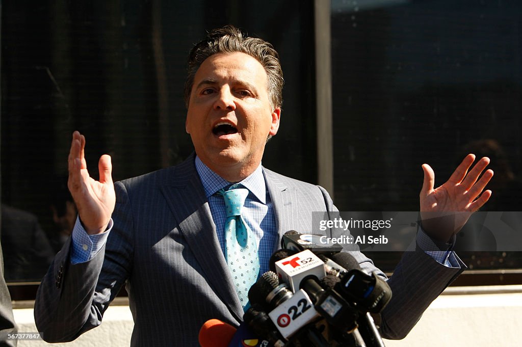 LOS ANGELES, CA  MAY 2, 2014 -- Brian Claypool, an attorney representing plaintiffs in the Miramonte