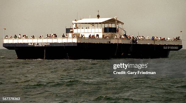 ME.Barge.#2.GF. The Isle of Redondo barge off the shore of Redondo News  Photo - Getty Images
