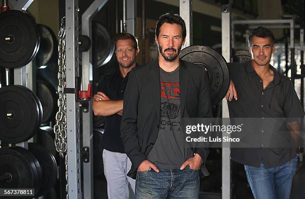 John Wick," an upcoming movie starring Keanue Reeves, center, was directed by David Leitch, left, and Chad Stahelski, who are among the most...