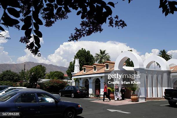 Family leaves mosque Masjid Al-Fatiha after a Friday prayers on July 04, 2014 in Azusa.