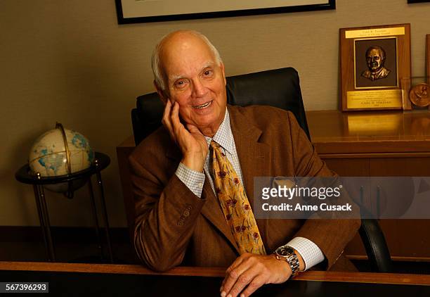Carl R. Terzian, Chairman of the Board of Carl Terzian Associates poses for a portrait in his office at his firm in Westwood for How I Made It story...