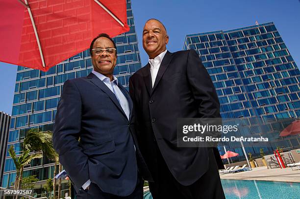 Capri Capital top executives Quentin Primo III, Lt, and Ken Lombard photographed on the pool deck, July 23, 2014. Capri Capital has purchased this...