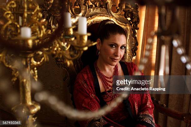 Jewelry designer Cynthia Bach is photographed for Los Angeles Times on July 6, 2000 in Los Angeles, California. CREDIT MUST READ: Anacleto...