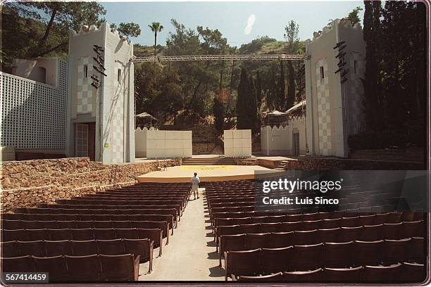 Stage and seating at John Anson Ford Theatre May 21, 2000 in Hollywood have been refurbished. Photo by