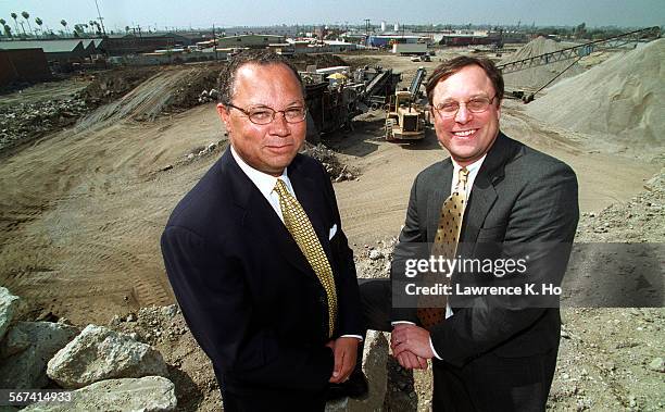 Chris Hammond,CEO of Capital Vision Equities with Kyle Arnot, President of Capitol Vision Equities at the site of Chesterfield Square, a construction...