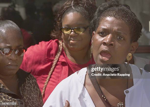 Jails3.AR Activists held a news conference , 5/2/00, outside the Mens Central Jail in downtown Los Angeles over race related violence at the Pitchess...