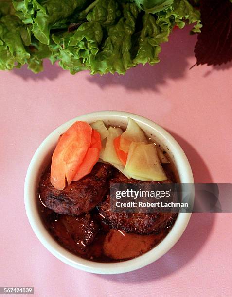 HaNoi.Pork.RDL At the Ha Noi Restaurant in Garden Grove, Bun Cha Ha Noi, . TIMES PHOTO BY ^^^