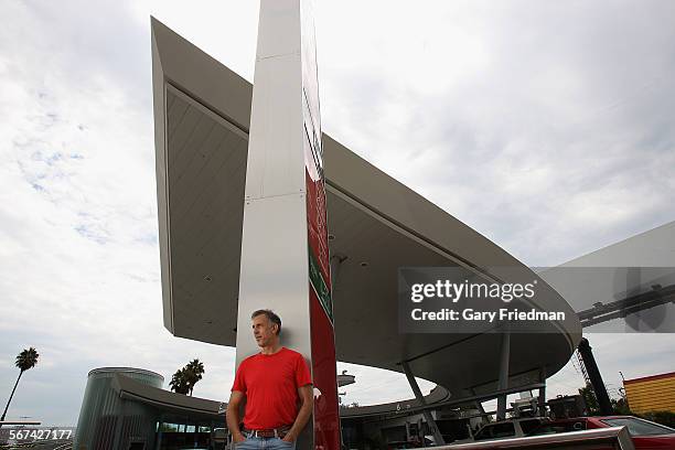 Jeff Appel, Secretary/Treasurer of United Oil, is photographed at one of his gas stations at the intersection of Slauson and La Brea in Los Angeles...