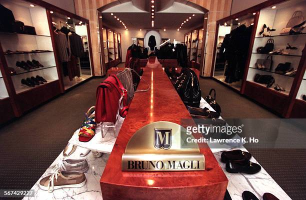 The Bruno Magli shoe store on Rodeo Drive in Beverly Hills that sells the shoes