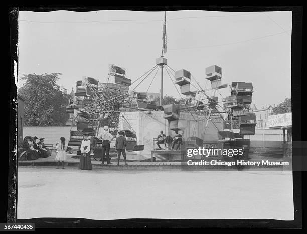 White City amusement park, Chicago, Illinois, 1905 or 1906.