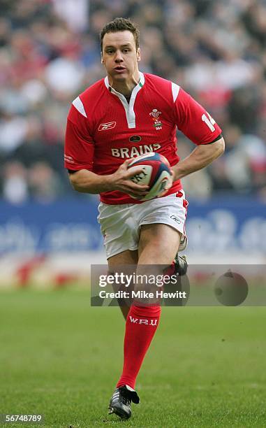 Mark Jones of Wales in action during the RBS Six Nations Championship match between England and Wales at Twickenham on February 4, 2006 in London,...