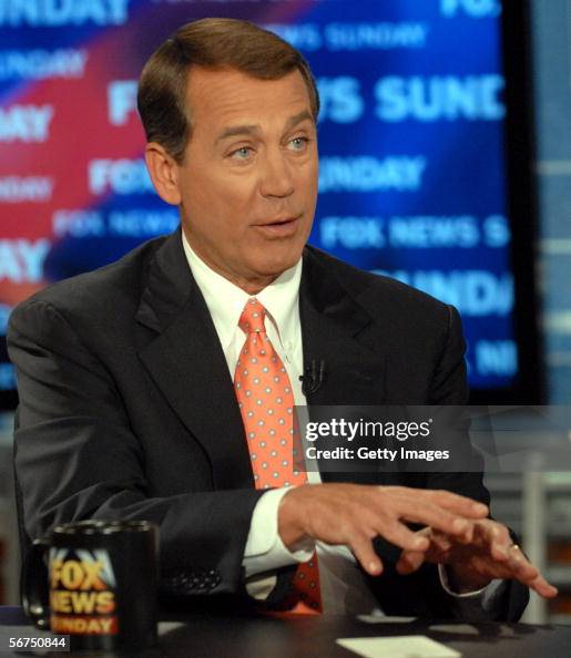 Newly Elected House Majority Leader John Boehner Appears On "Fox News Sunday" Newly Elected House Majority Leader John Boehner Appears On "Fox News Sunday"