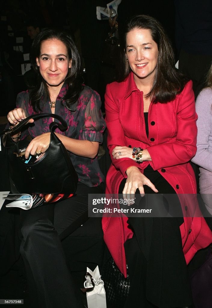 Jane Lauder and Tara Rockefeller attend the Carolina Herrera Fall ...