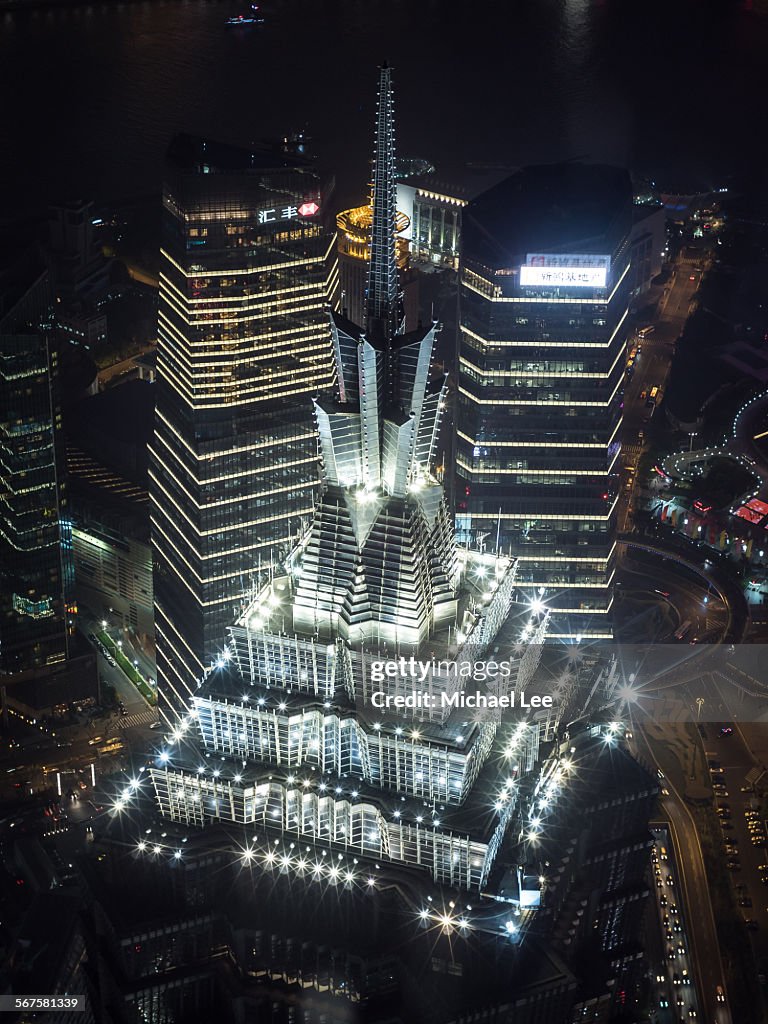 Shanghai Aerial Night View