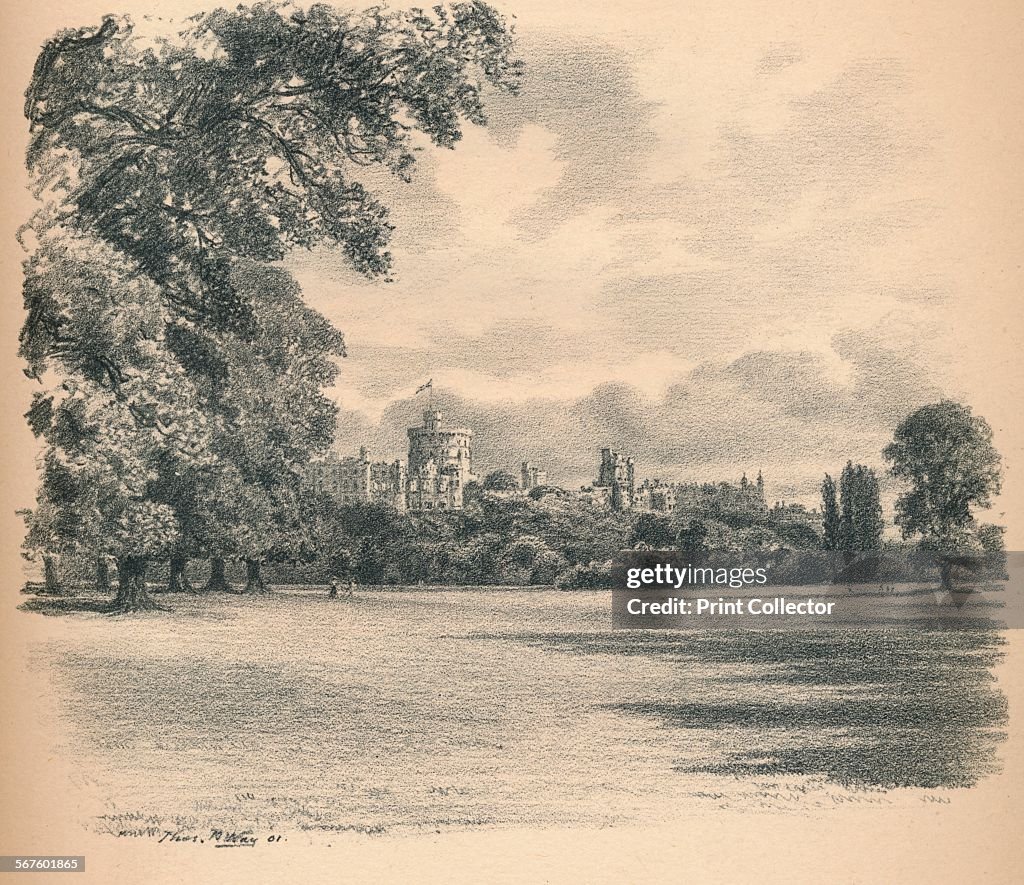 'Windsor Castle From the Home Park', 1902