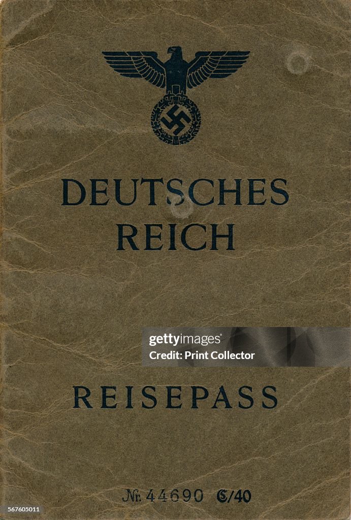 Cover of a Nazi German passport, c1941
