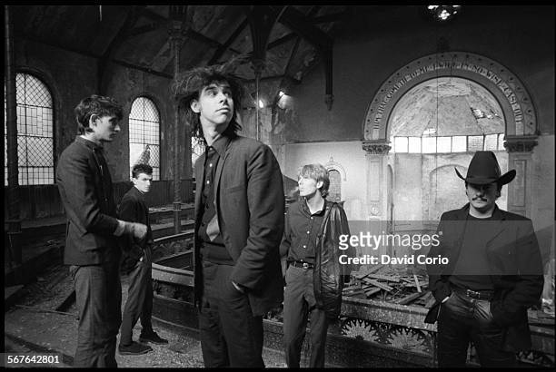 The Birthday party at disused church in Kilburn, London 22 October 1981.