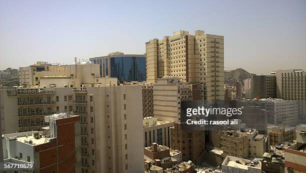 mecca - saudi arabia city stockfoto's en -beelden