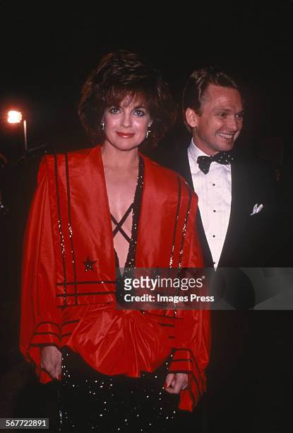 Linda Gray and Bob Mackie circa 1983 in New York City.