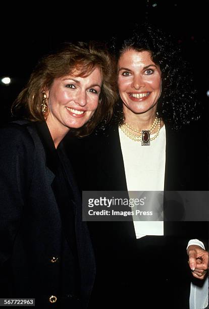 Phyllis George and Sherry Lansing circa 1989 in New York City.