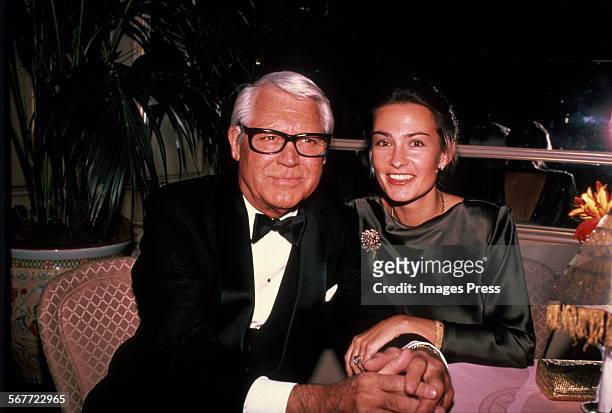 Cary Grant and wife, Barbara Harris circa 1981 in New York City.