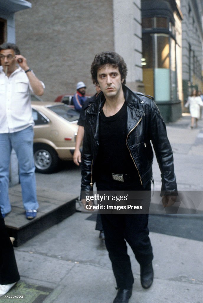 Al Pacino filming "Cruising"...