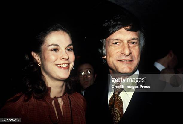 Hugh Hefner and daughter Christie Hefner circa 1982 in New York City.