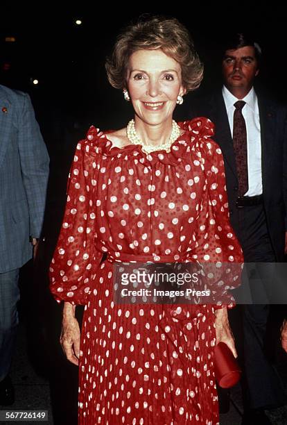 1980s: First Lady Nancy Reagan circa the 1980s.