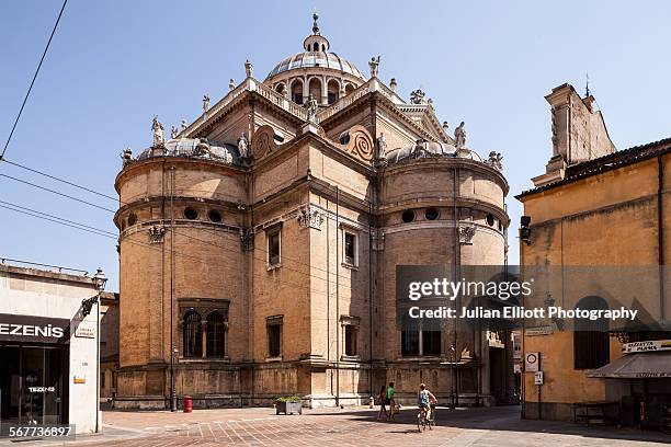 basilica di santa maria della steccata in parma - santa maria della salute stock pictures, royalty-free photos & images