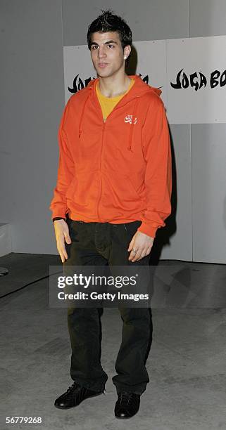 Ceses Fabregas arrives at the launch of Nike's 'Joga Bonito' at the Truman Brewery on February 7, 2006 in London, England. Wayne Rooney, Rio...