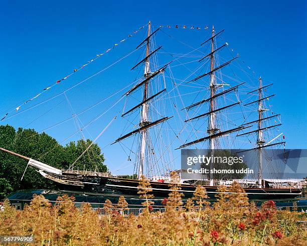 cutty sark in london greenwich - the cutty sark stock-fotos und bilder