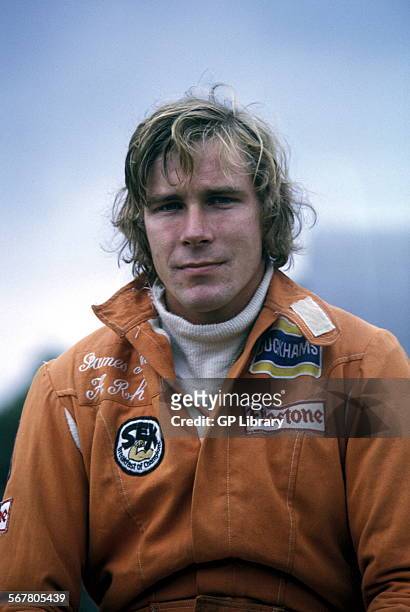 James Hunt, British racing driver who won the Formula 1 World Championship in 1976. Photographed in the 1970s.