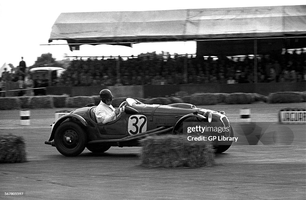 A Frazer Nash Le Mans Replica competing in the International Trophy.