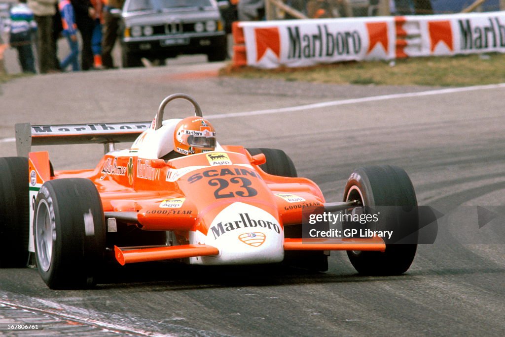 Bruno Giacomelli in an Alfa Romeo 179C.